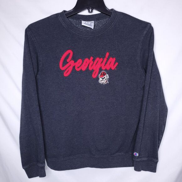 Champion Other - Champion Sweatshirt Mens Large Gray Georgia Bulldogs Fleece Pullover Crewneck